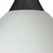 Domi 1 Light Black Cord Pendant Ceiling Light