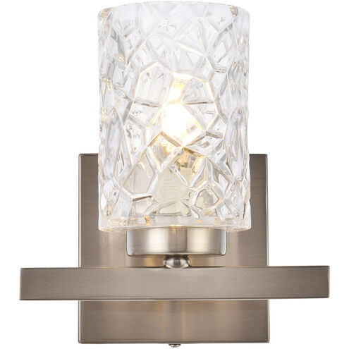 Cassie 1 Light 8 inch Stain Nickel Bath Sconce Wall Light
