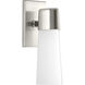 Zura 1 Light 5 inch Brushed Nickel Bath Vanity Wall Light, Design Series