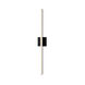 Stix LED 0.75 inch Satin Black Vanity Light Wall Light