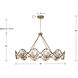 Quincy 10 Light 40 inch Distressed Twilight Linear Chandelier Ceiling Light