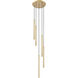 Forest LED 12 inch Modern Gold Chandelier Ceiling Light