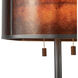 Layers 25 inch 40.00 watt Gunmetal and Gunmetal Pecan Table Lamp Portable Light