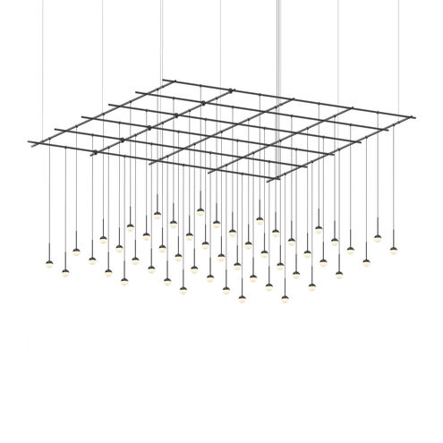 Suspenders LED 97 inch Satin Black Suspension Ceiling Light, Multi-light