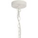 Kaia 3 Light 22 inch Ivory and White Chandelier Ceiling Light, Small