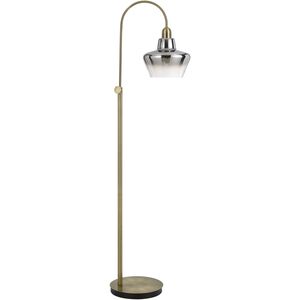 Duxbury 61 inch 40.00 watt Antique Brass Floor Lamp Portable Light