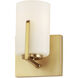 Dart 1 Light 5.5 inch Satin Brass Wall Sconce Wall Light