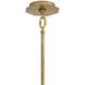 Facet 12 Light 38 inch Heritage Brass Chandelier Ceiling Light