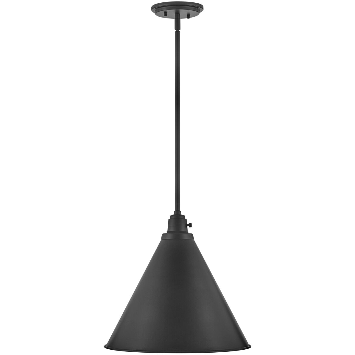 Arti 1 Light 15 inch Black Pendant Ceiling Light