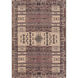 Shadi 90 X 60 inch Purple and Pink Area Rug, Jute and Cotton
