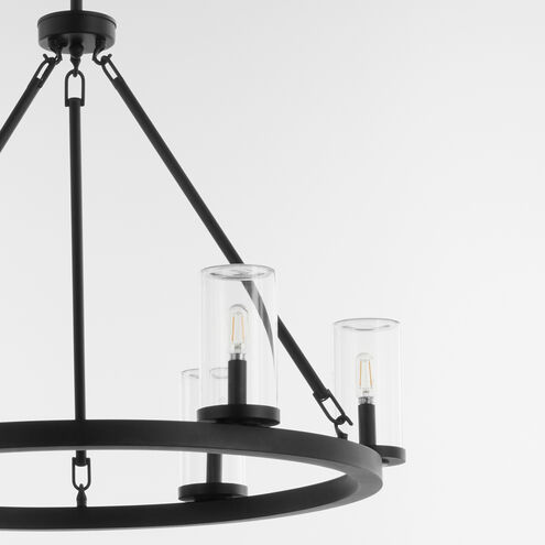 Gentry 6 Light 32 inch Matte Black Chandelier Ceiling Light