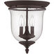 Legacy 3 Light 12 inch Bronze Flush Mount Ceiling Light