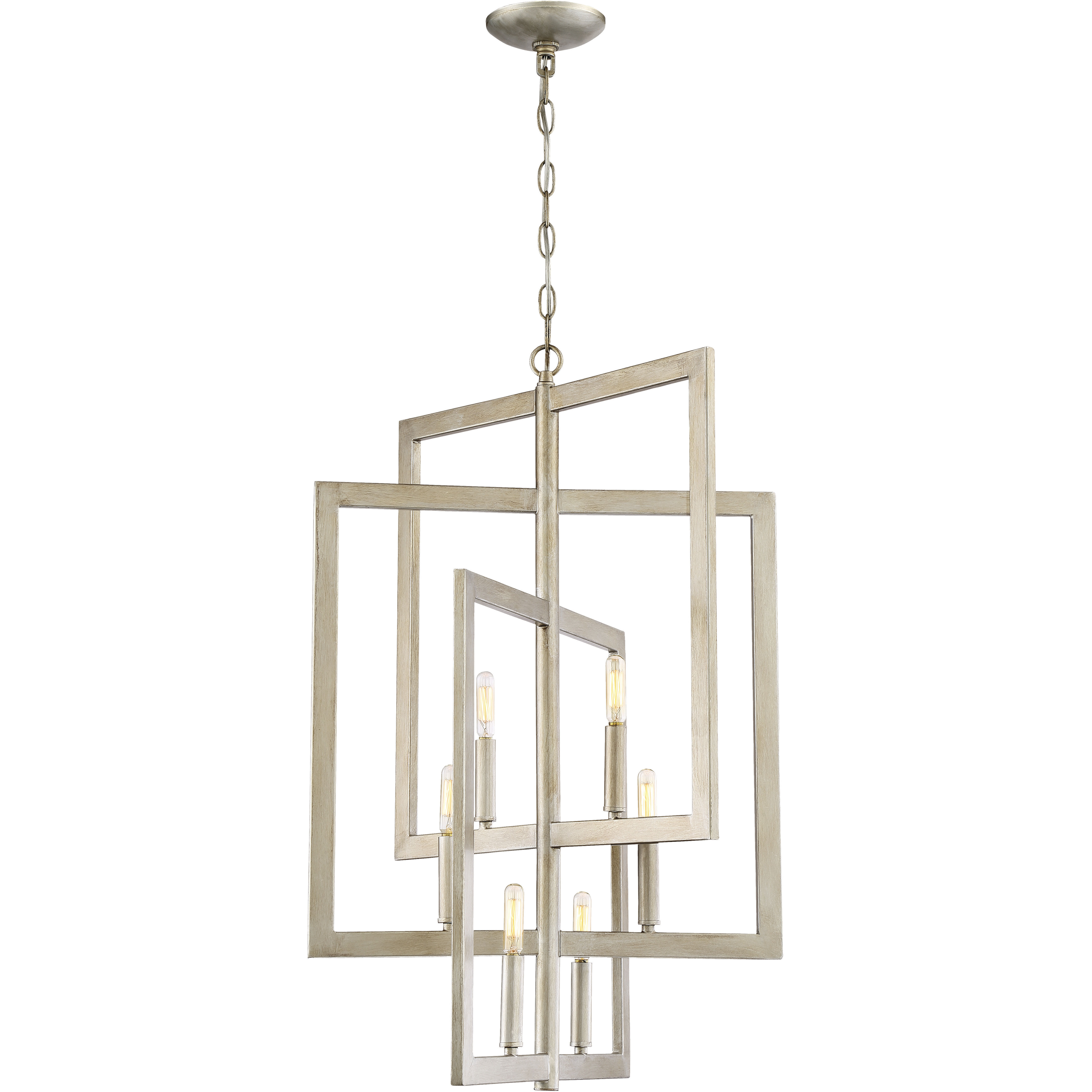 Portrait 6 Light 19 inch Gold Twilight Foyer Light Ceiling Light
