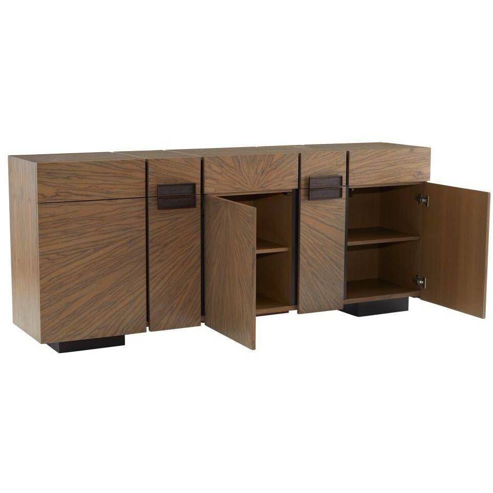 Lafayette 86 inch Chateau Gray and Bronze Credenza