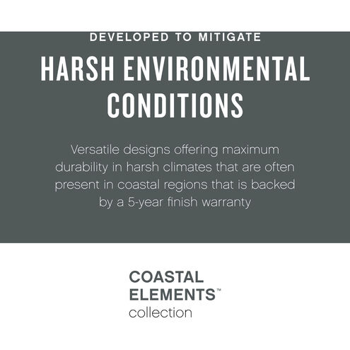 Coastal Elements Republic LED 17 inch Satin Nickel Outdoor Post Mount Lantern, Estate Series