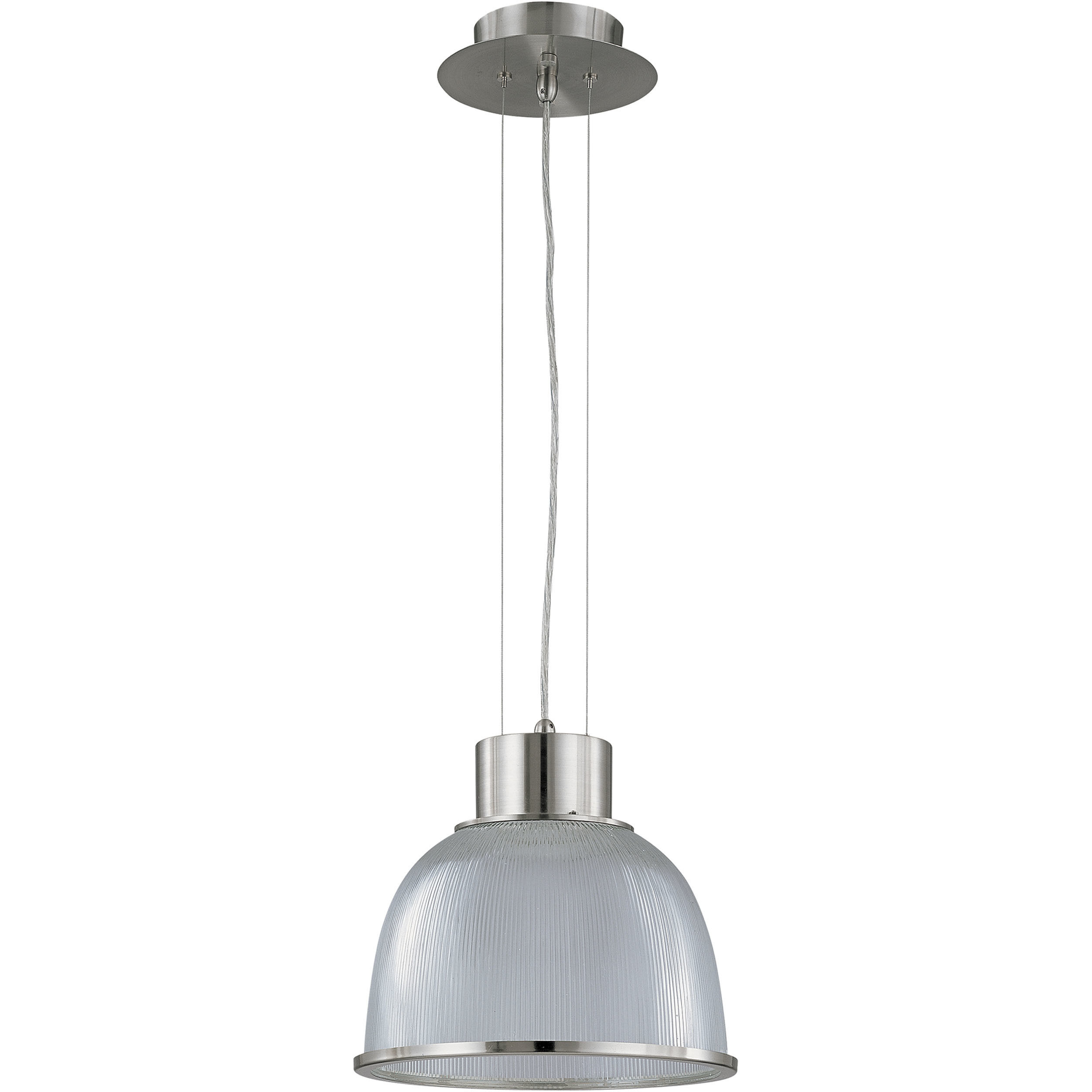 Gear 1 Light 12.38 inch Brushed Nickel Pendant Ceiling Light