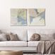 Finding Peace Pink and Blue and Green and White Wall Sculpture, The Studio