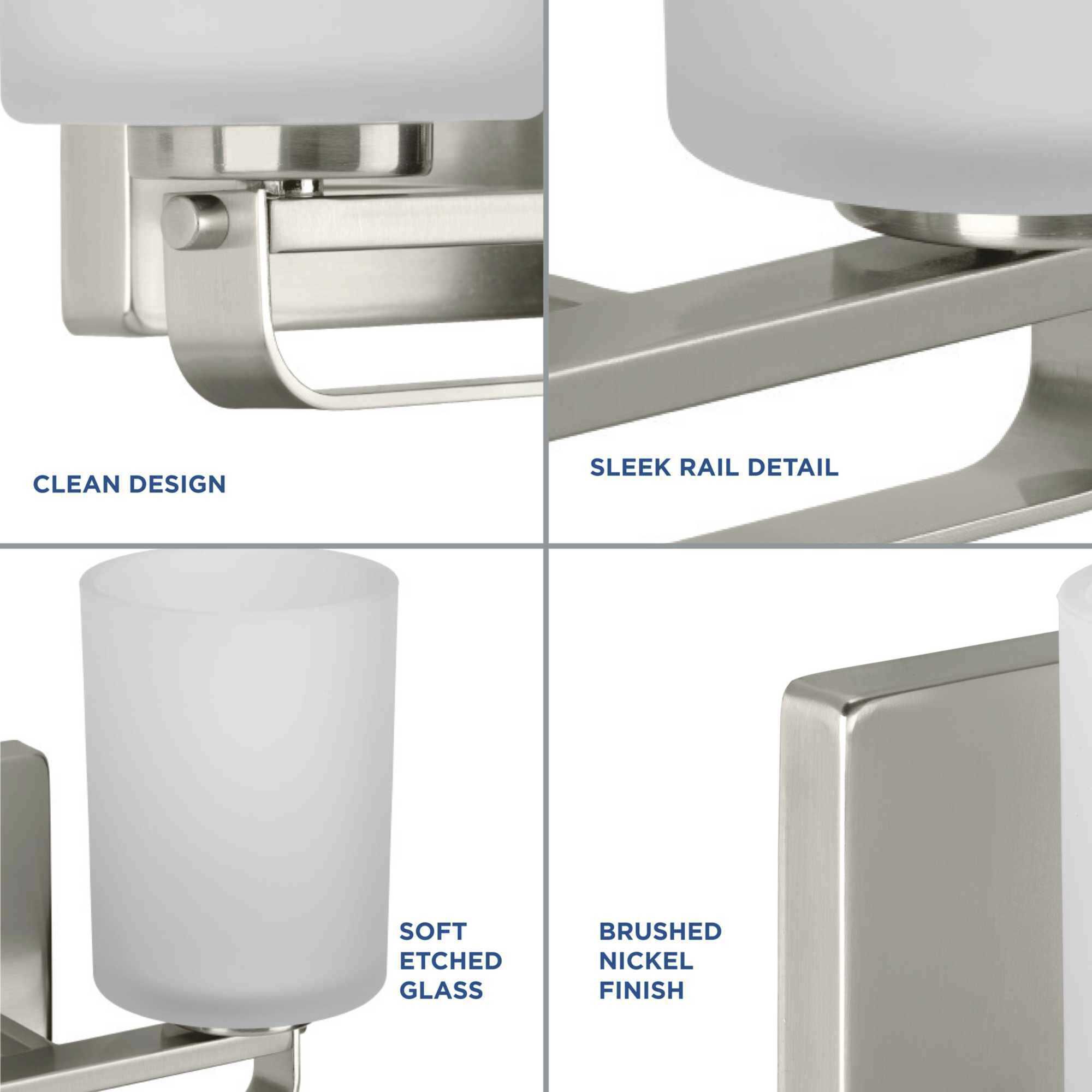 League 3 Light 23 inch Brushed Nickel Bath Vanity Wall Light