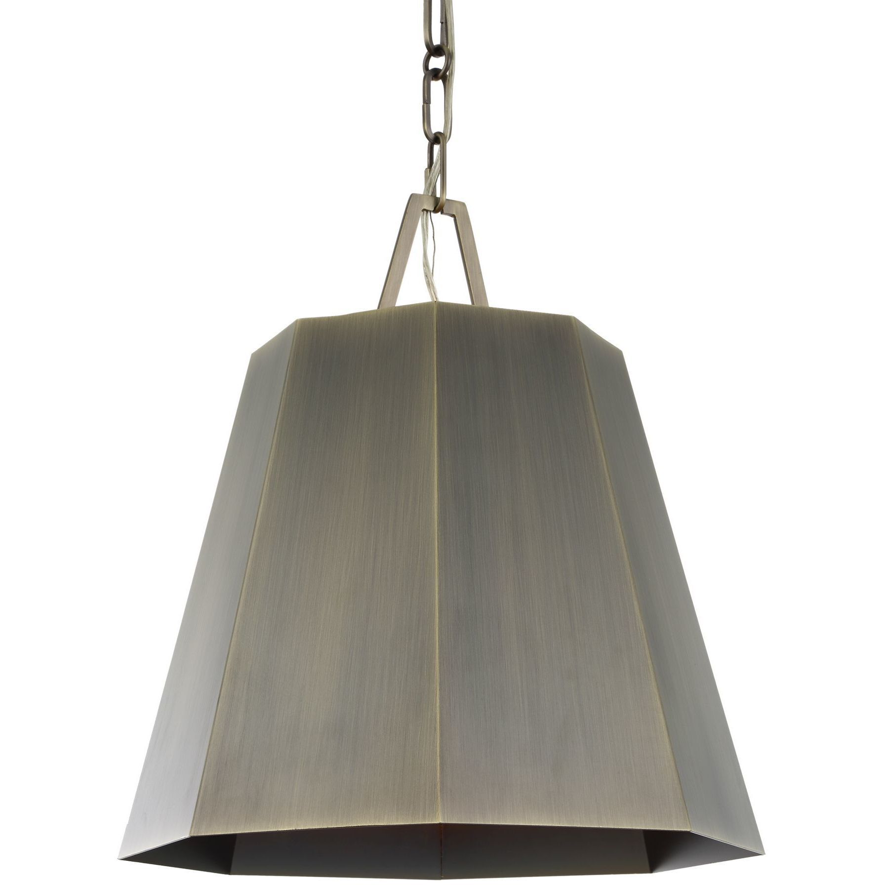 Granada 1 Light 15 inch Weathered Brass Pendant Ceiling Light