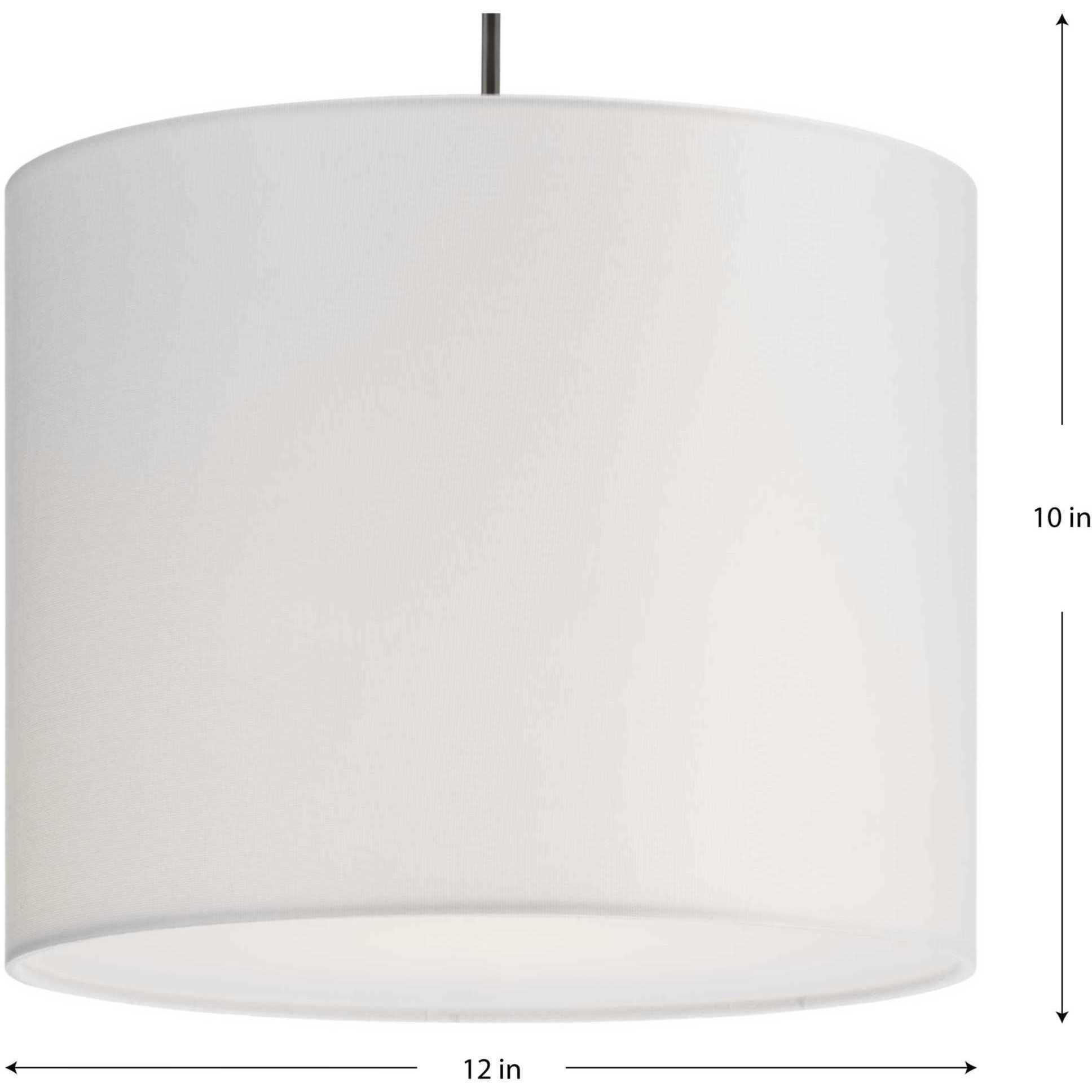 Markor 1 Light 12 inch Brushed Nickel/Matte Black/Vintage Brass Drum Pendant Ceiling Light