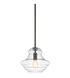 Everly 1 Light 12 inch Olde Bronze Pendant Ceiling Light in Clear