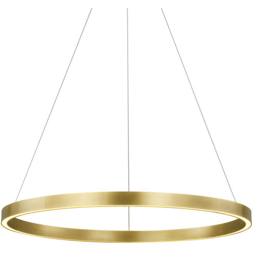 Sean Lavin Fiama LED 30 inch Plated Brass Chandelier Ceiling Light, Integrated LED