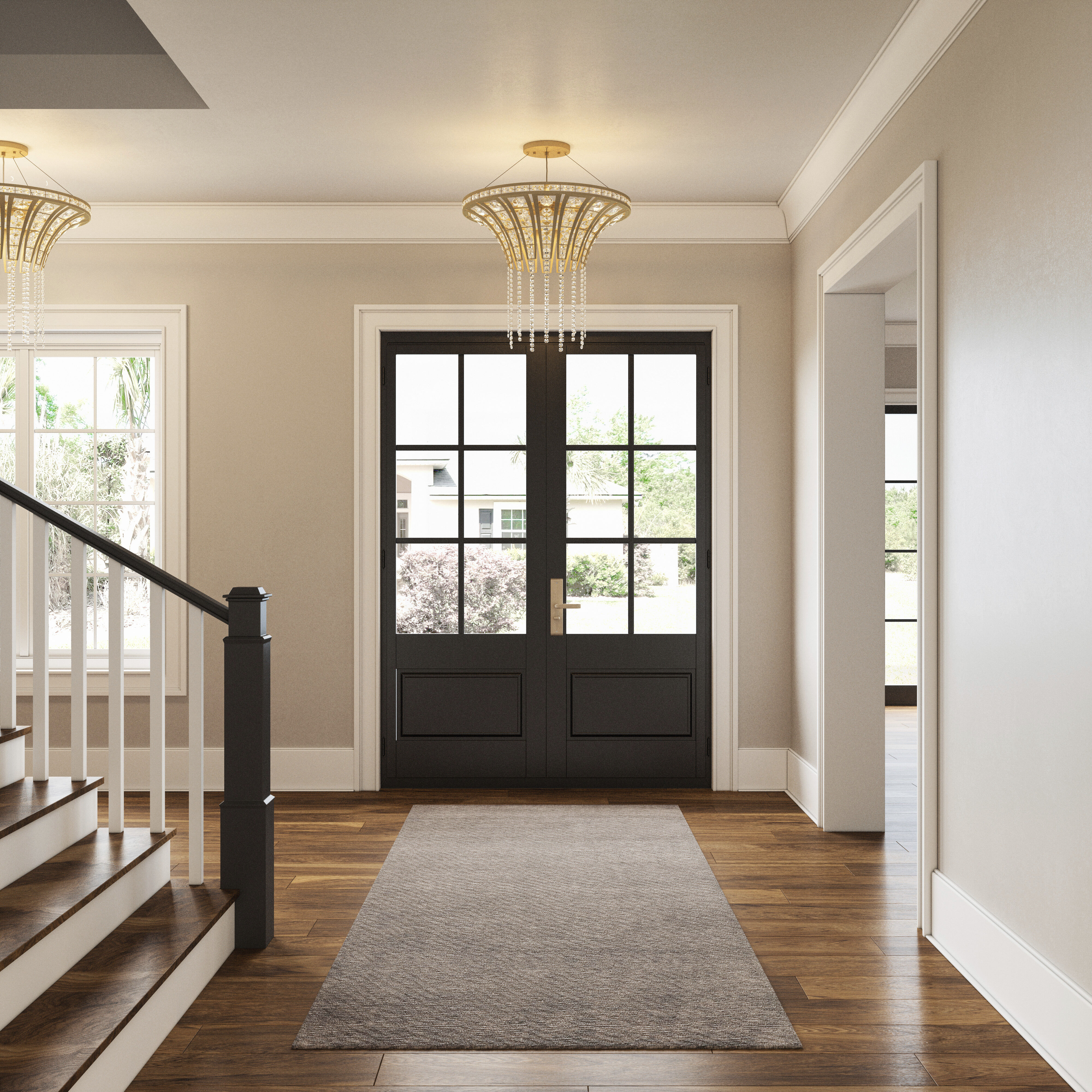 Fantania 6 Light 24 inch Champagne Gold Chandelier Ceiling Light