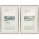 Waterside Collection Modern Brushed Antique Silver Framed Art