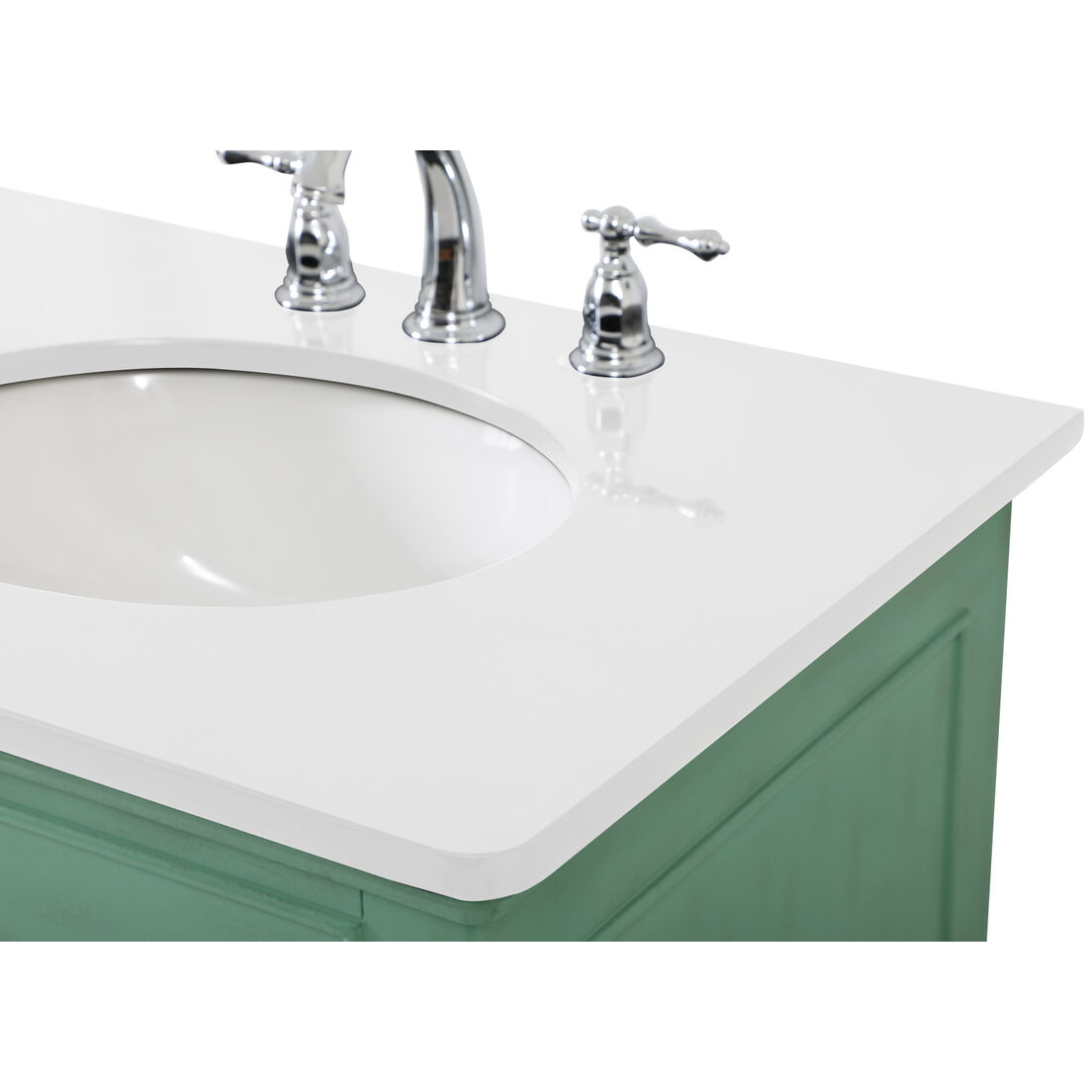 Otto 60 X 21 X 35 inch Vintage Mint Vanity Sink Set