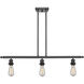 Ballston Bare Bulb 3 Light 42 inch Oil Rubbed Bronze Island Light Ceiling Light, Ballston