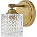 Elle 1 Light 6.5 inch Heritage Brass Vanity Light Wall Light