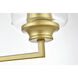 Ronnie 4 Light 32 inch Brass Bath Sconce Wall Light