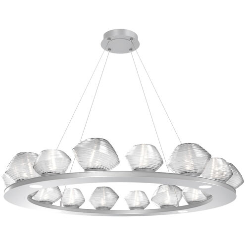 Mesa LED Classic Silver Chandelier Ceiling Light, Ring