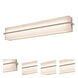 Apex LED 38.5 inch Weather Grey Bath Vanity Wall Light in Linen White, Weathered Grey