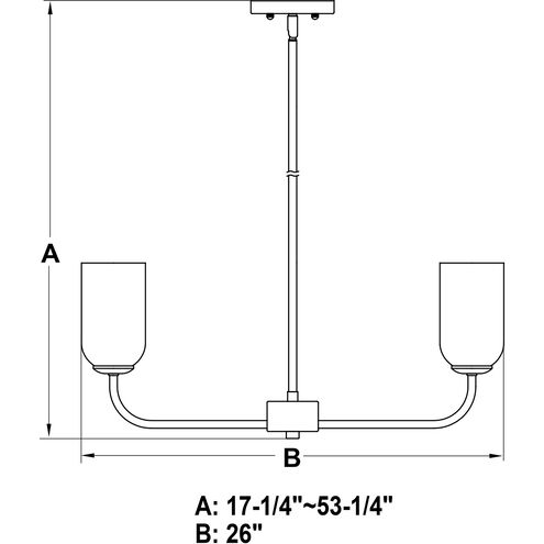 Shelby LED 26 inch Natural Brass Chandelier Ceiling Light