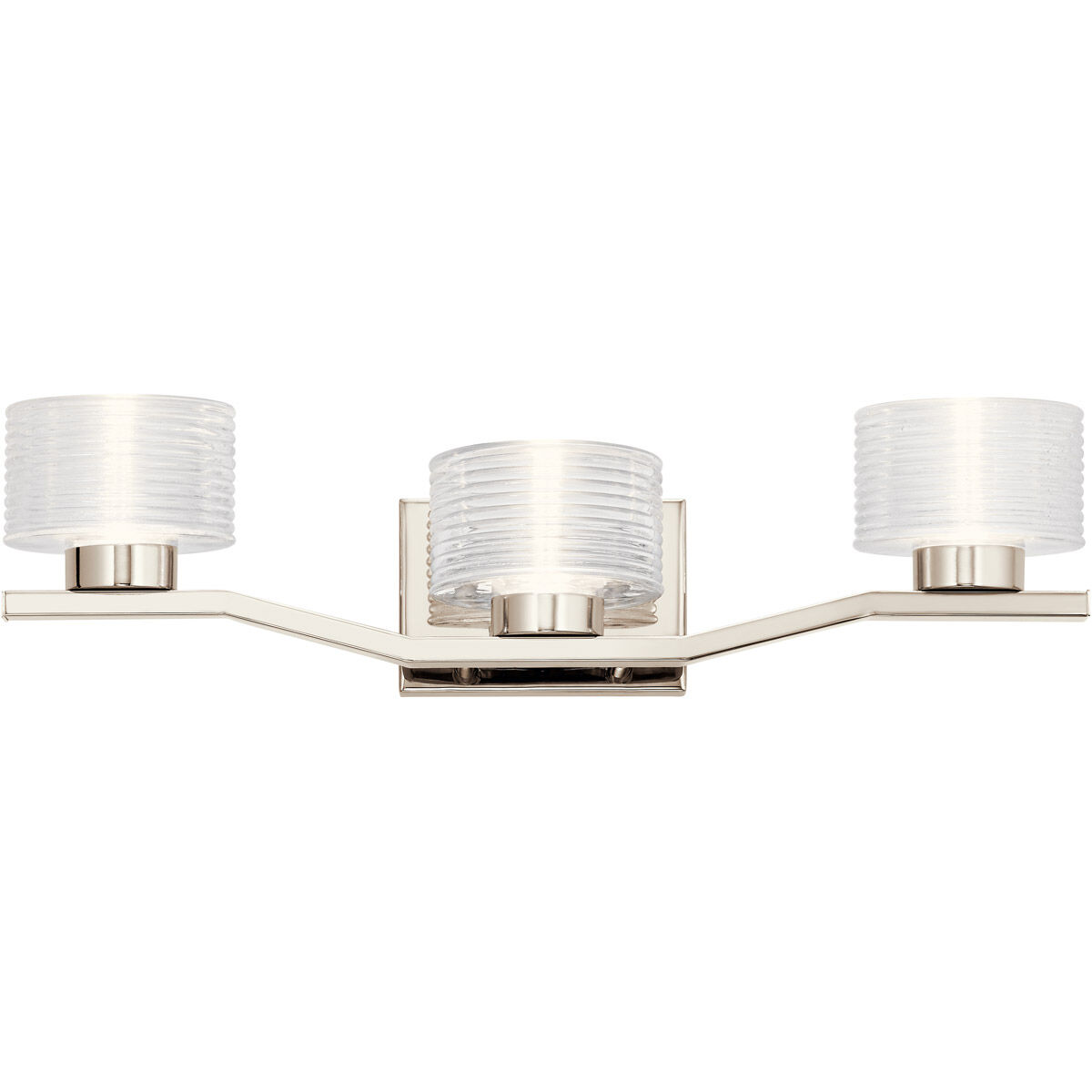 Lasus LED 24 inch Polished Nickel Wall Mt Bath 3 Arm Wall Light