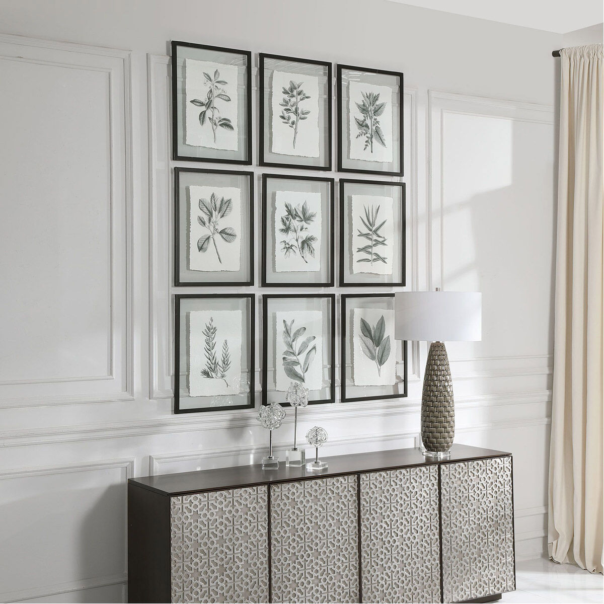 Farmhouse Florals 23 X 18 inch Framed Prints, Set of 9 