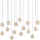 Finhorn 15 Light 48 inch Silver Multi-Drop Pendant Ceiling Light