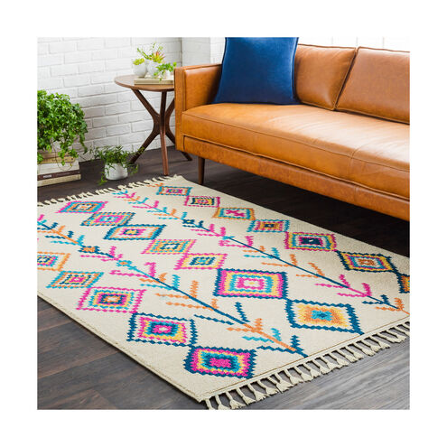 Love 87 X 60 inch Bright Pink/Bright Yellow/Ivory/Navy/Sky Blue Rugs, Rectangle