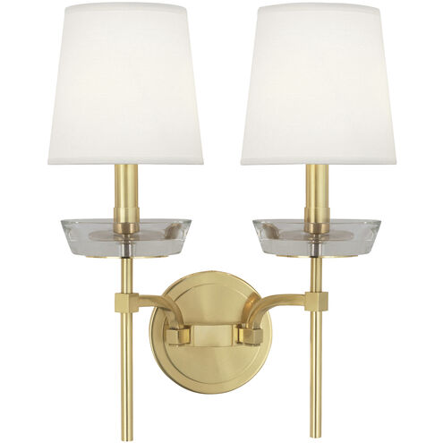 Cristallo Wallchiere Wall Light in Modern Brass