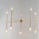 Rome 10 Light 24 inch Satin Nickel Chandelier Ceiling Light