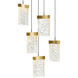 Lava LED 12 inch Brass Mini Pendant Ceiling Light