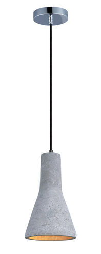 Crete LED 7 inch Polished Chrome Single Pendant Ceiling Light