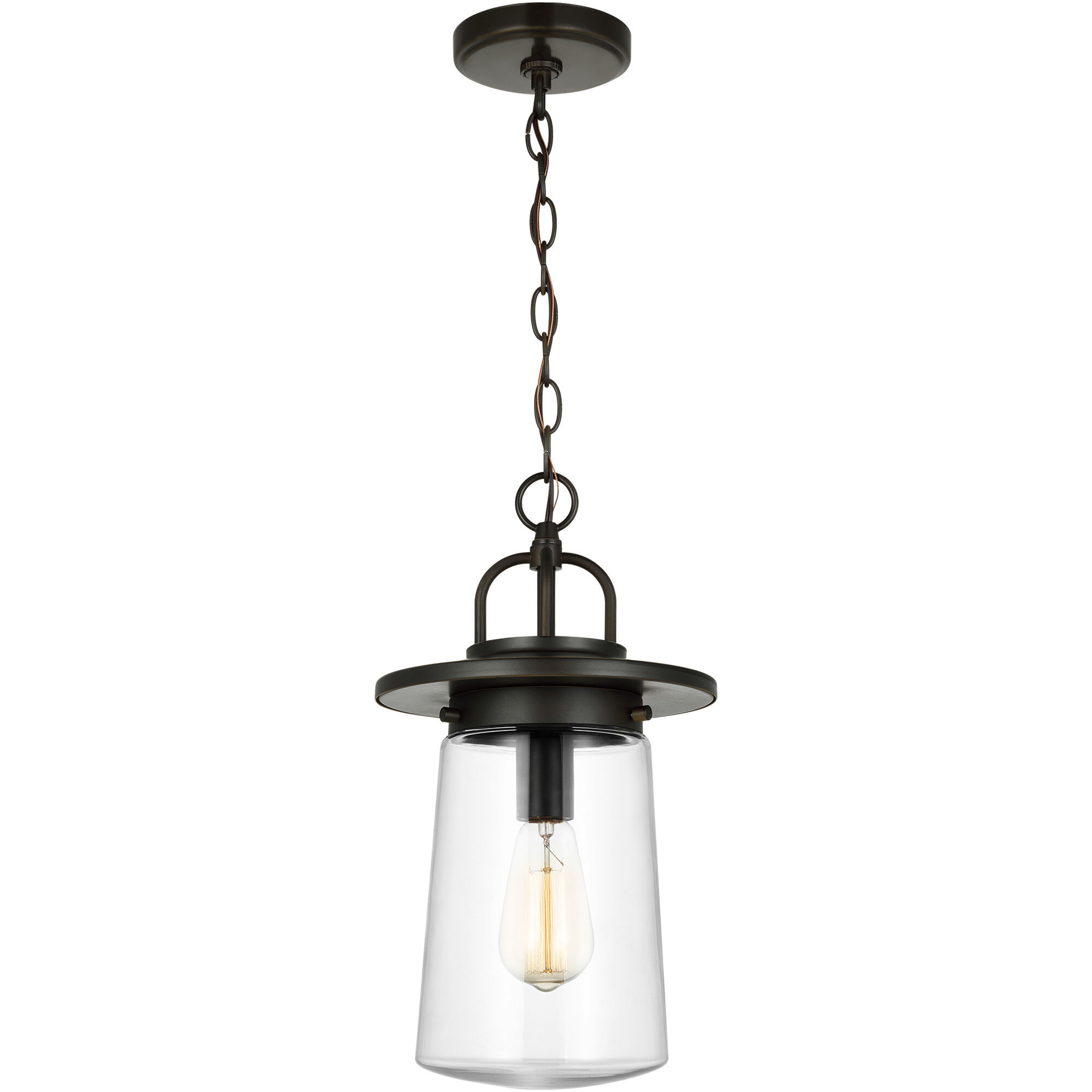 Tybee 1 Light 8.5 inch Antique Bronze Outdoor Pendant