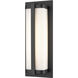 Amster LED 15.75 inch Powder Coated Black Outdoor Wall Sconce