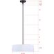 Carmynn LED 22.25 inch Black Chandelier Ceiling Light