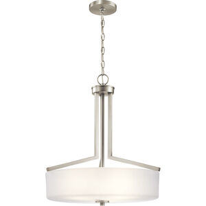 Skagos 3 Light 21 inch Brushed Nickel Inverted Pendant Small Ceiling Light, Small