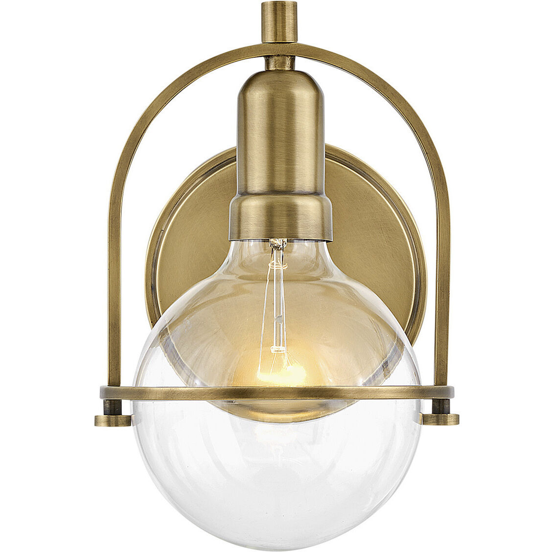 Somerset 1 Light 7.5 inch Heritage Brass Vanity Light Wall Light