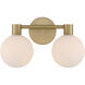 Fenton 1 Light 15 inch Legacy Brass Vanity Light Wall Light