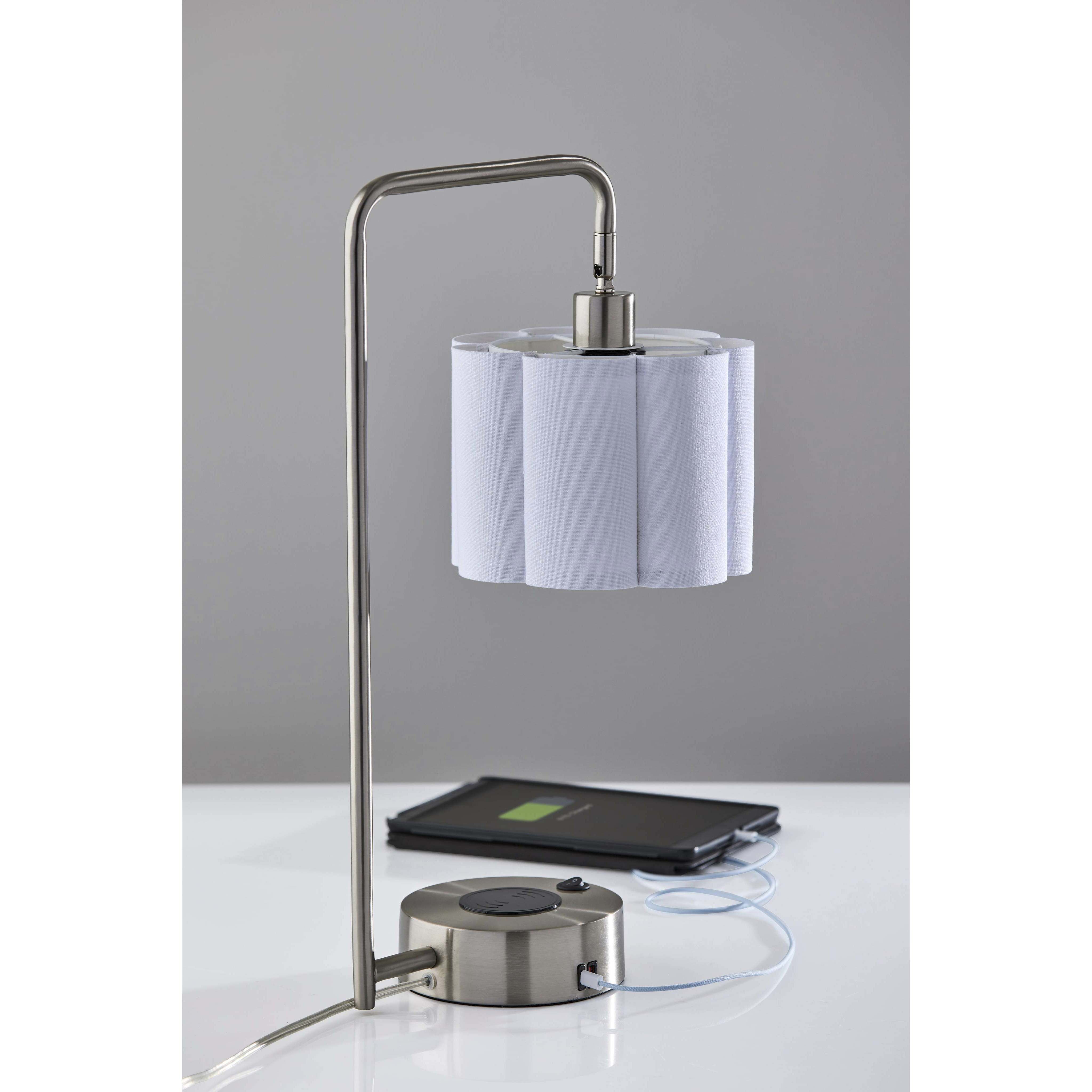 Dover 22.25 inch 60.00 watt Brushed Steel Supercharger Desk Lamp Portable Light